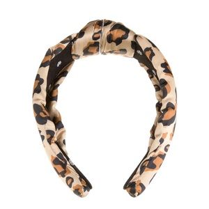Lele Sadoughi Silk Caramel Leopard Headband
